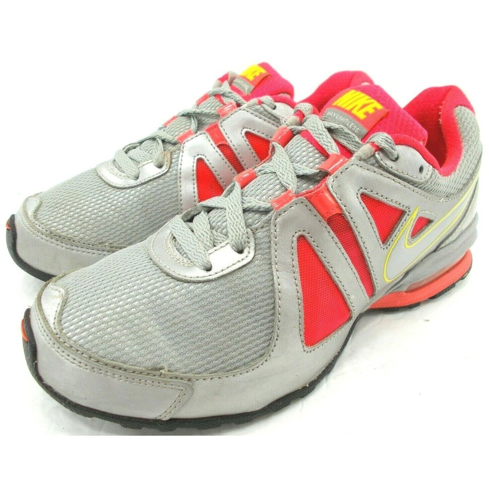 NIKE Womens Air Max Limitless Running Shoes Gray Pink 454241-003 Size 8.5